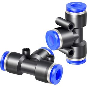 Push to Connect Tee Fitting 3 Way T Shape Quick Push Lock Adapter 8pcs (4mm or 5/32") in Kuwait