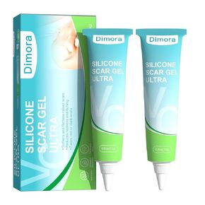 Dimora Silicone Scar Gel - Scar Cream for Surgical Scars, Keloid Bump,Stretch Marks Removal,Acne Scar Treatment and C-section Recovery 1.06 oz (30g), 2-Pack