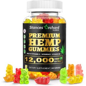 Hemp Gummies Harmony Natural Harmony - قوة إضافية للقنب من أجل المزاج المتوازن والعافية - العضوية ، نباتي ، خالية من السكر - 60 عدد ، إمدادات شهرين