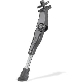 CyclingDeal Adjustable Bicycle Kickstand Centre Mount Type - for MTB Hybrid Kids Bikes - Premium Aluminium Alloy with Rubber Pads Non-Slip Non-Scratch Design - for 16" - 20" Kids Bikes