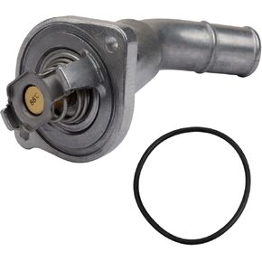 مجموعة إسكان ترموستات مبرد من الألومنيوم متوافق مع 2002-2009 GMC Envoy 2004-2007 Buick Rainier 2002-2009 Chevrolet Trailblazer 2007-2009 Saab 9-7x 4.2L