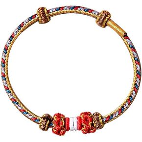 Lucky Bracelet For Men and Women Handmade Red String Bracelet For Good Luck and Protection Hand Braided Rope Thread Tibetan bracelet