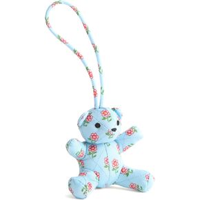 Vera Bradley Premium Cotton Bitty Bear Bag Charm ، Daffodil ditsy
