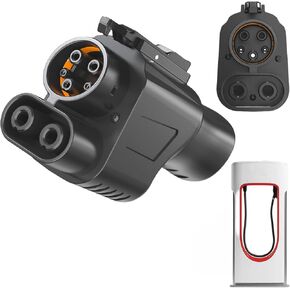 NACS to CCS Adapter, 500A/1000V for Tesla Supercharger Adapter, Intelligent Thermal Protection System, Fast Charge Your CCS1 EV at Tesla Superchargers, Fit for Ford, Rivian, GM, Volvo EVs