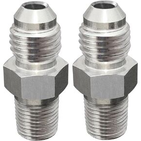 2pack 4an إلى 1/8 NPT تركيبات الفولاذ المقاوم للصدأ ، 4AN الذكور تضيء إلى 1/8 "محول تركيب أنابيب NPT ، محول 4AN Fitting
