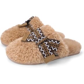 Ipsae Womens Maxi Curly Slide Slippers Winter Memory Foam Slippers Slippers Fuzzy Slippers Women Women Home Cloud Bow Slippers for Women.