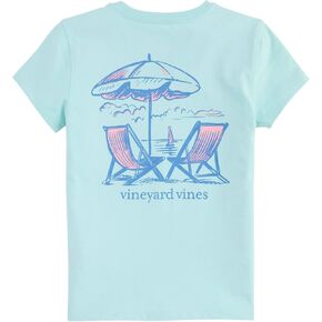 vineyard vines Girls' Beach Chairs Short-Sleeve Pocket Tee