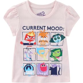 Disney Inside Out Girls Short Sleeve T-Shirt for Big Kids