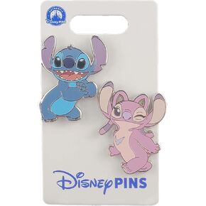 Disney Pin - Stitch and Winking Angel - 2 Pin Set