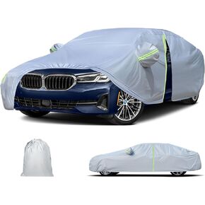غطاء السيارة كل الطقس 2011-2025 BMW M5 530i 530e 540i M550i ، غطاء كامل في الهواء الطلق مع باب السوست