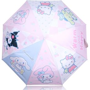 Roffatide Anime Cute Umbrella Auto Open Compact Folding Travel Umbrella 8 RIBS Umbrellas Windproof Waterproof Anti-UV Protection Umbrella Light Umbrella