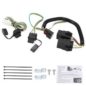 WATERWICH 4-Pin Trailer Wiring Harness Compatible with Chevrolet Equinox GMC Terrain 2018-2024 Replacement for 56429 Trailer Hitch Wiring Harness for Trailer Lights Connect