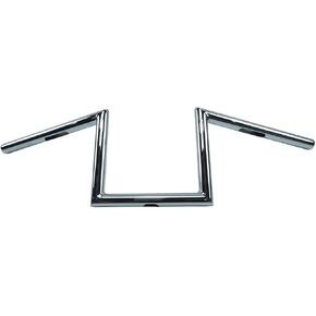 SZRHPW Chrome 8 "Rise Z-Bars 1" 25mm diameter handbars for Harley Sportster 883 XL1200 Softail dyna bobber
