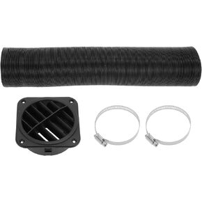 Car Truck RV Bus Van Boat Boat Car Cart Duct Duct Car Cark Cark Duct Hose struge with Heater Pipe Air Vent Cover Cover Clamp 60mm 100cm Max L