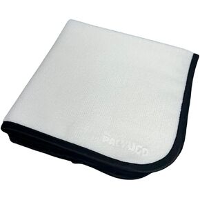 سيارة Palyugo Microfiber التي تفصل منشفة 2Pack - قطعة قماش غسيل للسيارات عالية الامتصاص - مثالية للتلميع ، التجفيف ، والتنظيف ، 16 بوصة × 16 بوصة (حرير أسود)