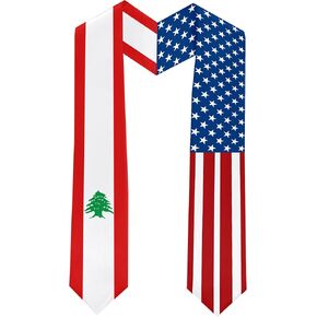 2025 ليلبنان علم التخرج من التخرج سرق التخرج للطالب الدولي (ثوب البكالوريا والقبعة غير المدرجة)