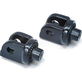 Kuryakyn Splined Peg Adapters for Can-Am, Honda, Suzuki, & Triumph, Gloss Black