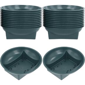 Lnrueg 32 Pcs Floral Supplies Green Bowls for Flower Arrangements, Floral Arrangements Bowls for Holiday Wedding Fresh Flower Decoration Supplies