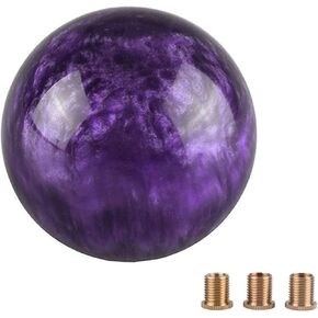 Pure White Round Ball Shift Knob Car Gear Shifter Head Fit Most Manual Automatic Vehicles 5 6 Speed M8 M10 M12