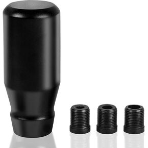 Muge Racing 80mm/3.15 "مقبض تحول السيارة ، ألومنيوم مرجحة للسيارات ترس مداهى رافعة مع 3 محولات ملولبة M8 M10 M12 × 1.25 ، عالمي للسيارة (أسود) in Kuwait