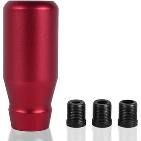 Muge Racing 80mm/3.15 "مقبض تحول السيارة ، ألومنيوم مرجحة للسيارات ترس مداهى رافعة مع 3 محولات ملولبة M8 M10 M12 × 1.25 ، عالمي للسيارة (أسود)