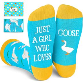 HAPPYPOP Funny Socks for Women - Novelty Peacock Guinea Pig Duck Owl Goose Gifts for Teen Girls