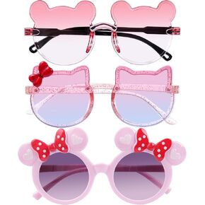 Girls Kids Sunglasses Round Flower Sunglass Cute Heart Glasses UV Protection Outside Beach Sunglasses