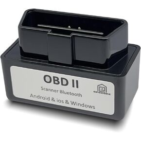 OBD2 Scanner Bluetooth,Car Scanner Diagnostic Tool,Mini Portable Check Engine Light Vehicle Reader for iOS & Android & Windows System,Black