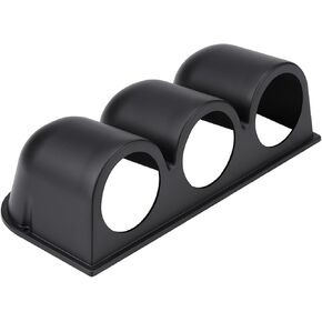EVTSCAN 52mm Universal Triple Gauge Pod for Car Dashboard, ABS Plastic Mount Holder for Boost, Oil Pressure, Temperature Gauges