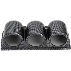 52 مم/2in 3 ثنائي مقياس ثلاثي الحامل حامل السيارات Auto Dash Meter Pod Carbon Carbon Style