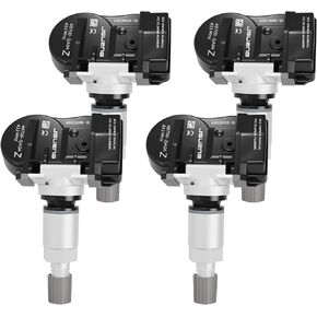 TPMS Sensor, Tire Pressure Monitor System Sensor TPMS fit for Infiniti JX35 QX50 Nissan Alitima Frontier Maxima Murano, 433 MHz Replaces#407003JA0A 4-Pack