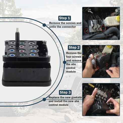 68145835AE ABS CONTROL MODULE ، وحدة التحكم في نظام المكابح المضادة للانغلاق متوافقة مع JEE -P 2012 - 2014 Wrangler 3.6L V6 - 68145835AA 68145835AB 68145835AC 68145835AD 68211530AAA in Saudi Arabia