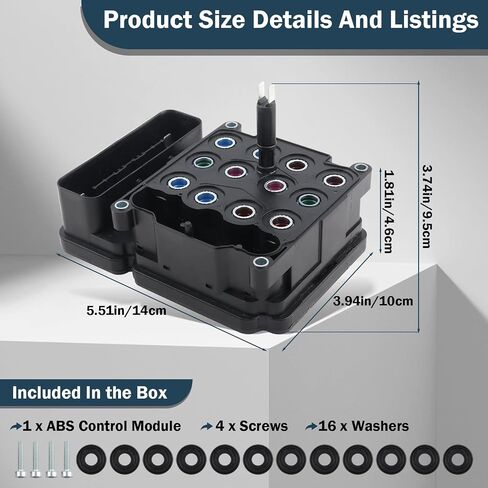 68145835AE ABS CONTROL MODULE ، وحدة التحكم في نظام المكابح المضادة للانغلاق متوافقة مع JEE -P 2012 - 2014 Wrangler 3.6L V6 - 68145835AA 68145835AB 68145835AC 68145835AD 68211530AAA in Saudi Arabia