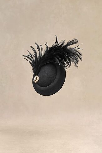 BABEYOND Fascinator Hat for Women Tea Party Kentucky Derby Pillbox Headpiece Costume Feathers Carnival Head Wear in Saudi Arabia