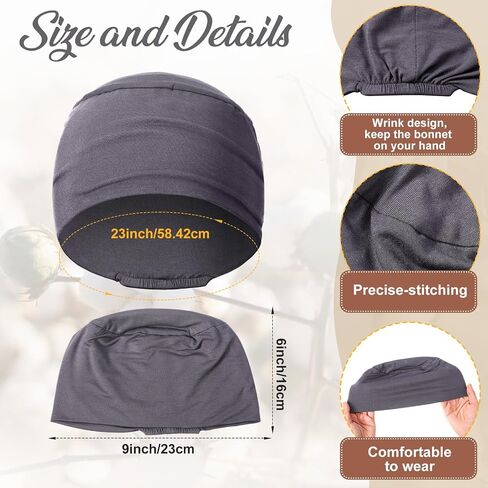 Zhengmy 4 Pcs Cotton Chemo Sleep Cap for Women, Soft Cancer Beanie Hat Headwear Turban Stretchy Skull Cap Hair Loss Head Wrap in Saudi Arabia