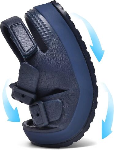 Toddler Boys Girls Double Buckle Sandals Open Toe Flat Slide Kids With Adjustable Back Strap Beach Slippers Children Beach Slippers Children in Saudi Arabia
