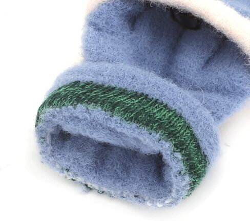 Kids Fingerless Mittens Convertible Flip Top Gloves Children Soft Knitted Gloves for Boys Girls in Saudi Arabia