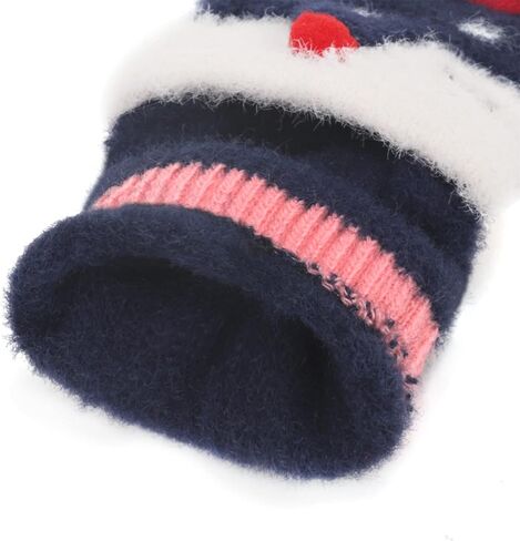 Kids Fingerless Mittens Convertible Flip Top Gloves Children Soft Knitted Gloves for Boys Girls in Saudi Arabia