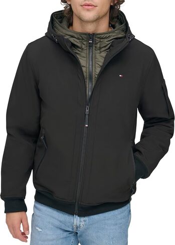 Tommy Hilfiger Men's Soft Shell Active Filled Bomber Jacket in Saudi Arabia