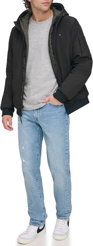 Tommy Hilfiger Men's Soft Shell Active Filled Bomber Jacket in Saudi Arabia