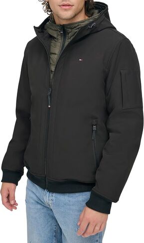 Tommy Hilfiger Men's Soft Shell Active Filled Bomber Jacket in Saudi Arabia