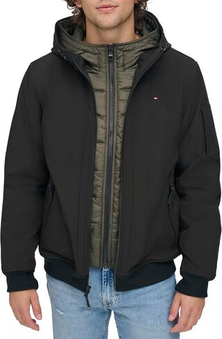Tommy Hilfiger Men's Soft Shell Active Filled Bomber Jacket in Saudi Arabia