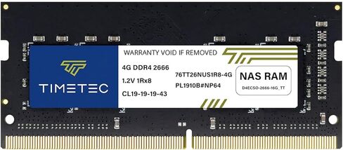 Timetec DDR4-2666 16GB Replacement for Synology D4ECSO-2666-16G DDR4 ECC Unbuffered SODIMM 2666MHz PC4-21300 260 Pin 1.2V CL19 Dual Rank 2Rx8 Memory RAM Upgrade (D4ECSO-2666-16G_TT) in Kuwait
