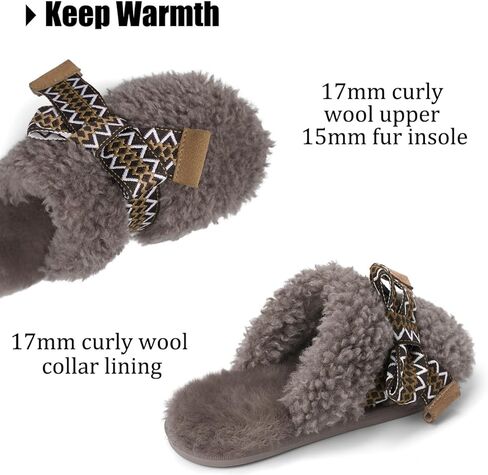 Ipsae Womens Maxi Curly Slide Slippers Winter Memory Foam Slippers Slippers Fuzzy Slippers Women Women Home Cloud Bow Slippers for Women. in Kuwait