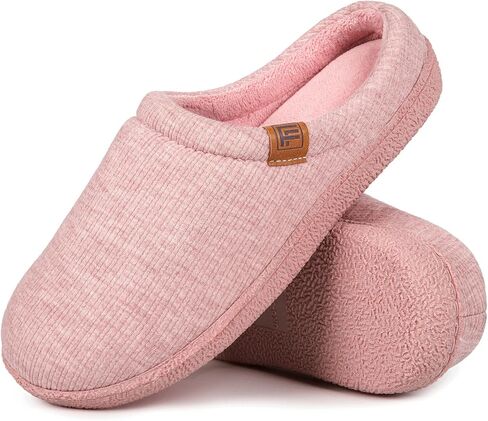 FamilyFairy Womens تنزلق على ذاكرة رغوة النعال المريحة غرفة نوم متماسكة للأحذية الداخلية في الهواء الطلق في الهواء الطلق in Saudi Arabia
