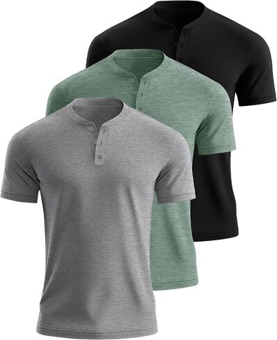 Ficerd 3 Pack Men's Big and Tall Stirts Cotton Sleeve Plus Plus tee Lose Fit Disual Tirts Basic Excluder Excluder in Kuwait