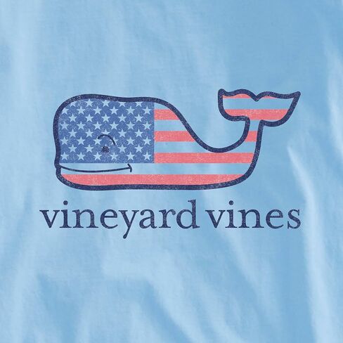 Vineyard Vines Mens Flag Whale Long-Sleeve Pocket Tee in Kuwait