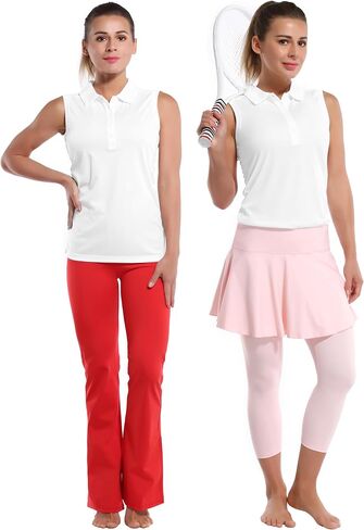 BUBBLELIME Sleeveless Polo Women's UPF 50+ Sun Protection Athletic Tennis Golf Shirts Quick Dry Outdoor Sports in Saudi Arabia
