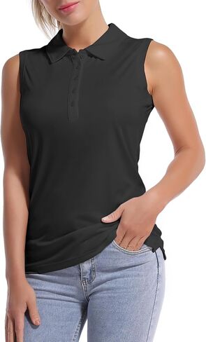BUBBLELIME Sleeveless Polo Women's UPF 50+ Sun Protection Athletic Tennis Golf Shirts Quick Dry Outdoor Sports in Saudi Arabia