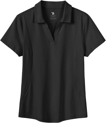 BASUDAM Women's Golf Polo Shirts V-Neck Short Sleeve Collared Tennis Shirts, Quick Dry Active Shirts in Saudi Arabia
